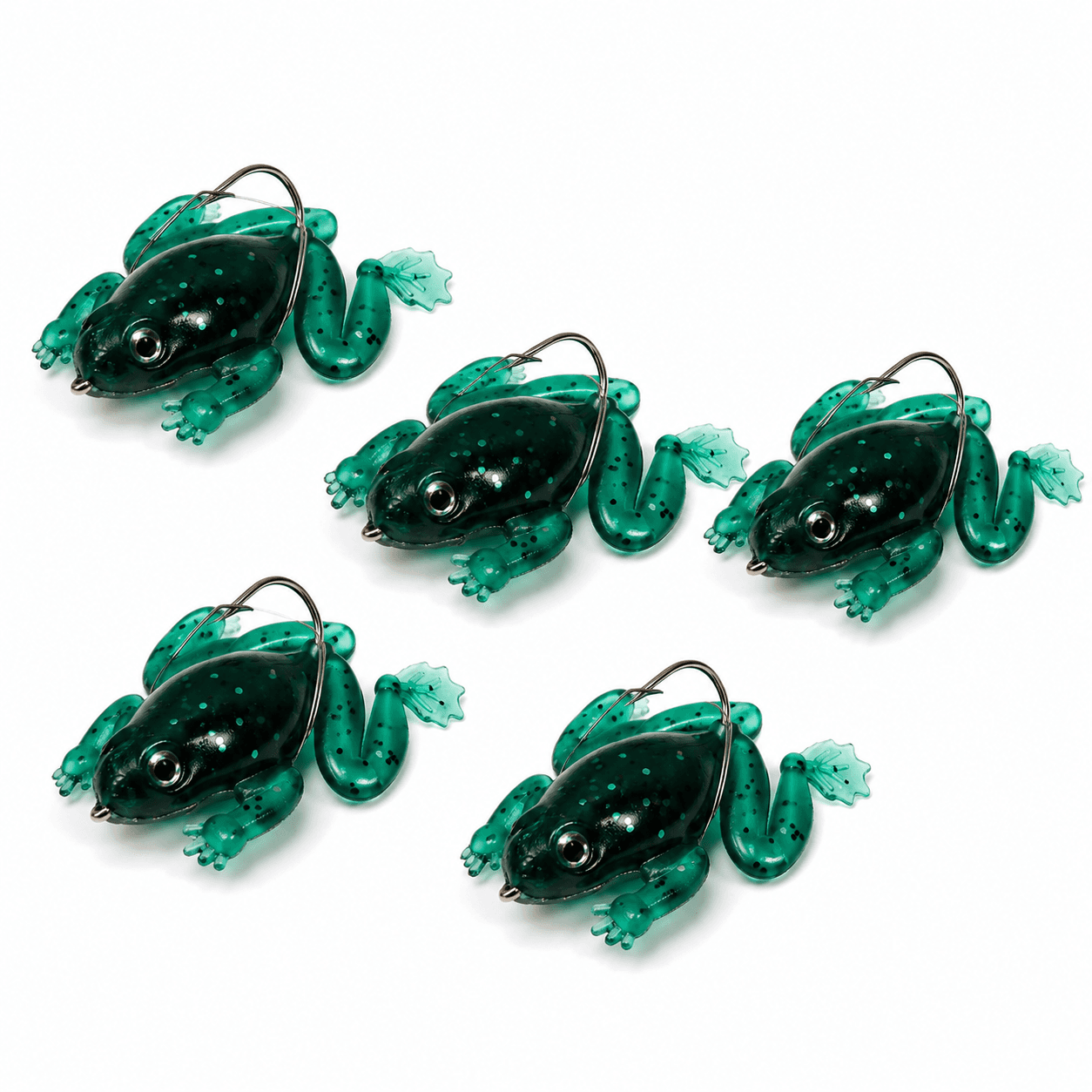 x5 Leurre grenouille 3,5 cm – 2,5 g avec hameçon anti-herbe